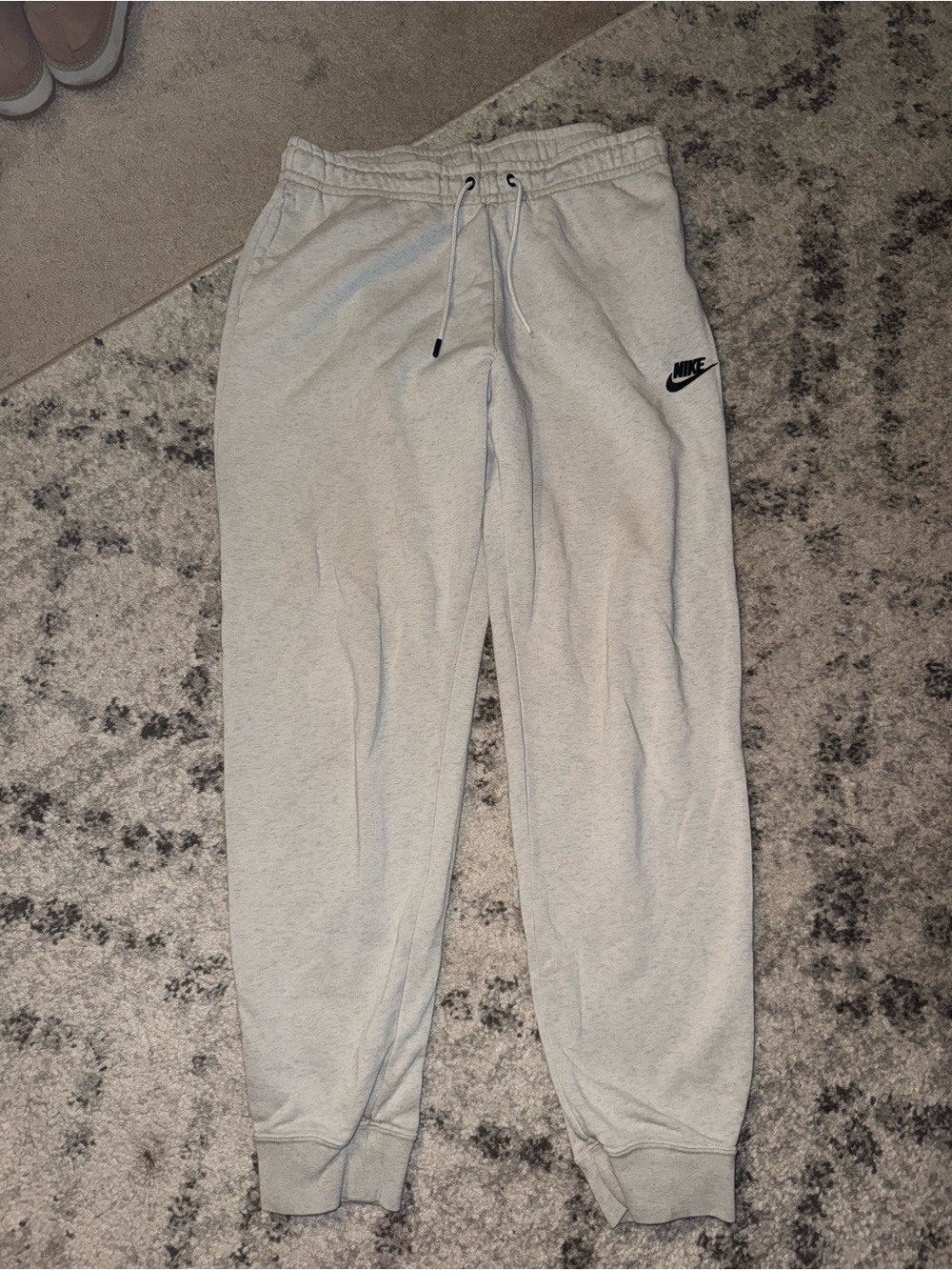 Nike Gray Sweatpants with Black Swoosh Tag
